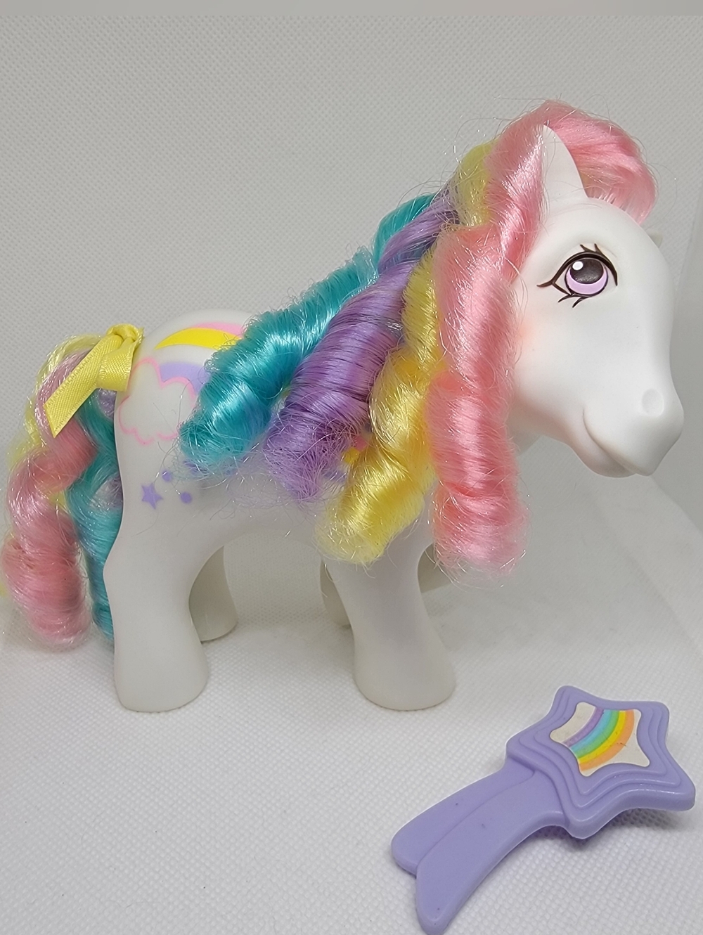 VINTAGE 1984 G1 My Little Pony - RAINCURL Rainbow Curl - Original Accessories!